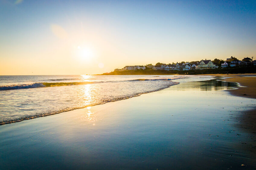 Sunrise over York Beach, ME